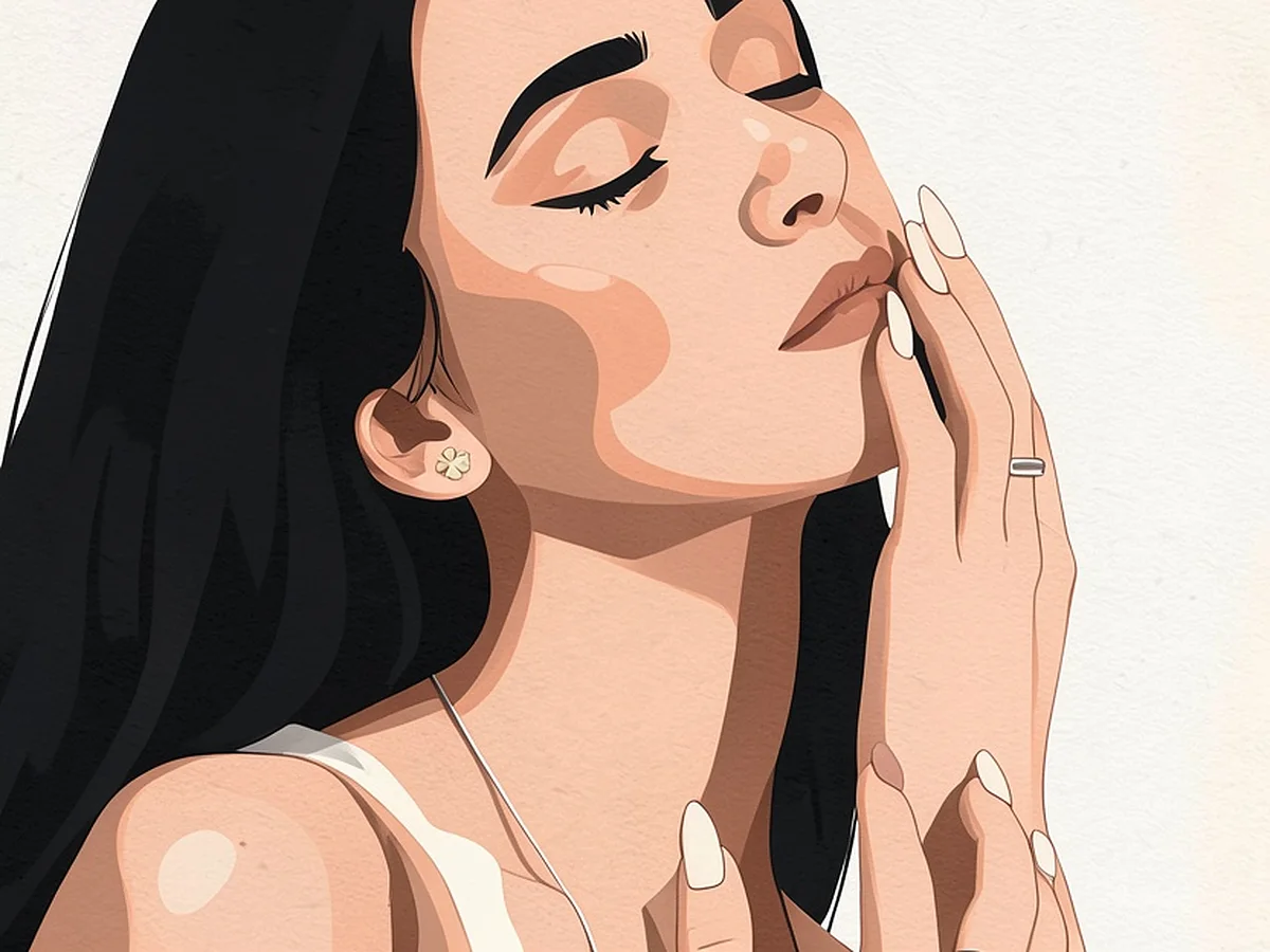 Editorial illustration generated from the source portrait